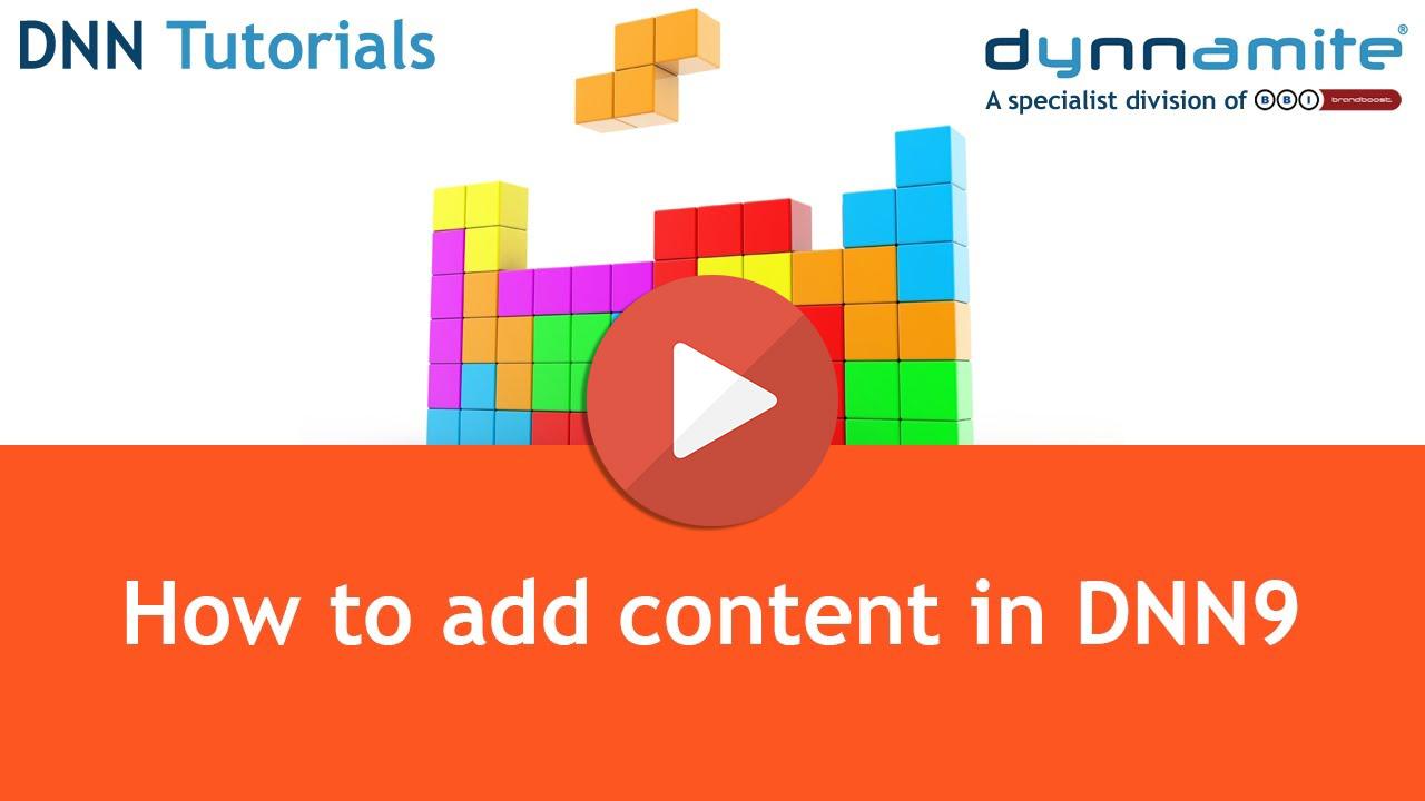 How to add content in DNN9